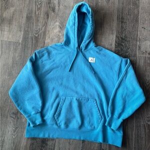 Jordan Vibrant Blue Oversized Fit Hoodie Mens Medium